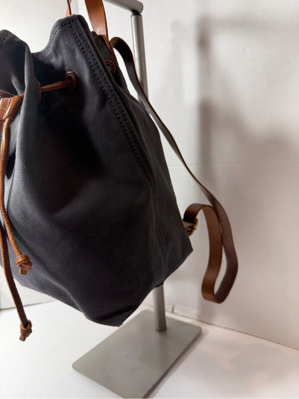 MADEWELL Canvas SOMERSET
Drawstring Leather Strap Backpack - Picture 2 of 6